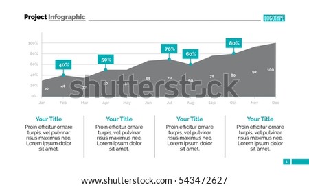 Area Chart Slide Template 2