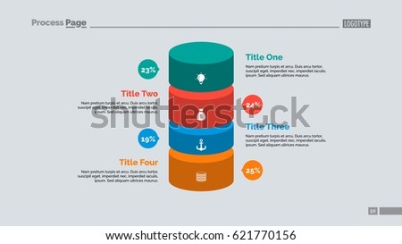 Four Percentage Cylinders Slide Template