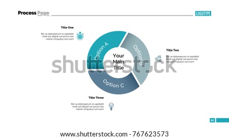 Pie Chart with Three Options Template