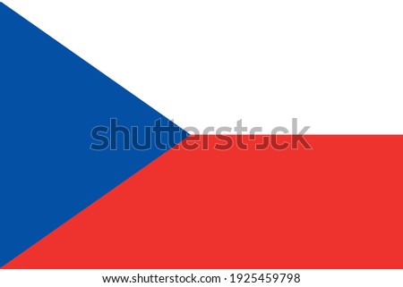 National flag of the country Czech Republic. Czech flag. State symbol. Independence Day. Victory Day. Parliamentary republic. Elections. Europe.