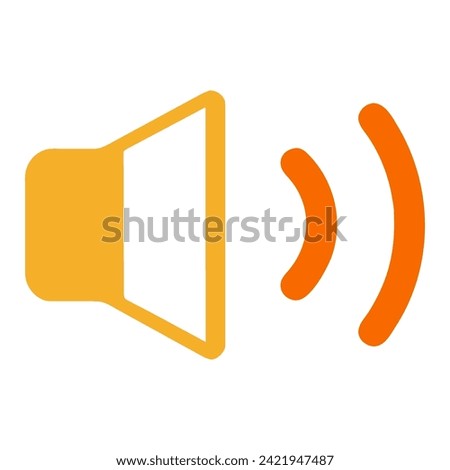 sound button icon in trendy flat style  vector icon