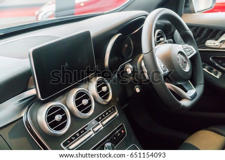 KUALA LUMPUR, MALAYSIA - MAY 14, 2017: Interior from Mercedes Benz ... KUALA LUMPUR, MALAYSIA - MAY 14, 2017: Interior from Mercedes Benz ...