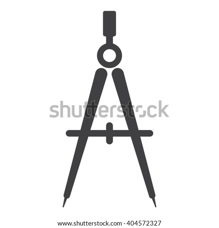 Compasses icon Vector Illustration on the white background.