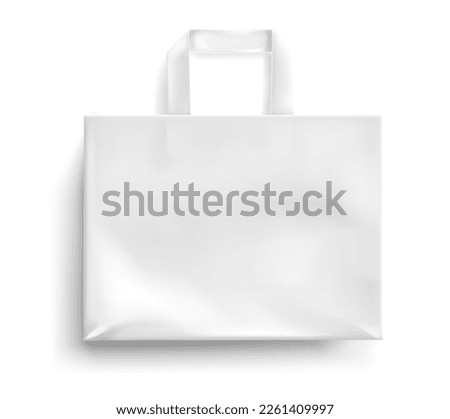 Realistic Mockup paper eco bags.Vector 