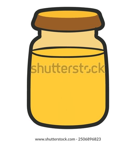 Honey Pot Design, Honey Jar Clipart Design,  Honey isolated, Honey Pot Illustration, Jug Graphics 