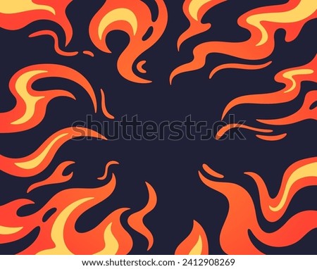 Cartoon Fire Background | Free download on ClipArtMag