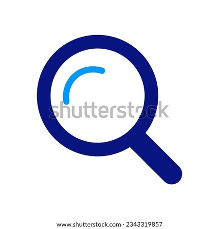 Loupe. Search. Magnifying Glass Blue search icon. Finder. 