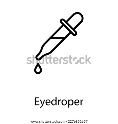 Eyedropper icon design stock illustration