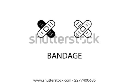 Bandage double icon design stock illustration