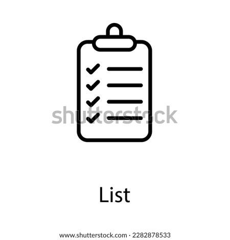 List icon design stock illustration