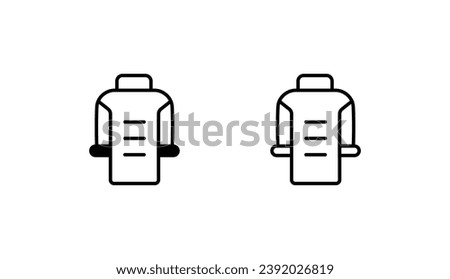 Suit icon design with white background stock illustration