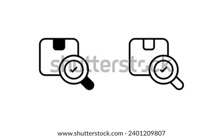 Product Hunting icon design with white background stock illustration