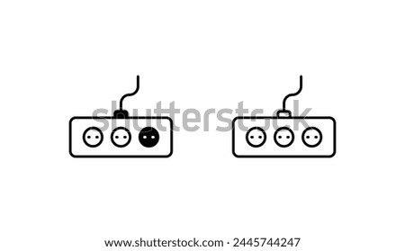 Switcher icon design with white background stock illustration