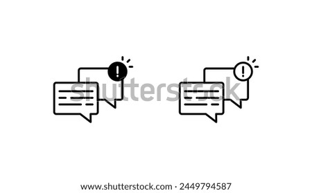No Chatting icon design with white background stock illustration