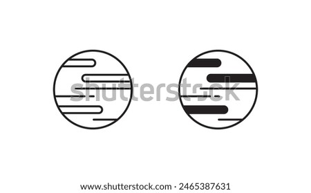 Mars icon design with white background stock illustration