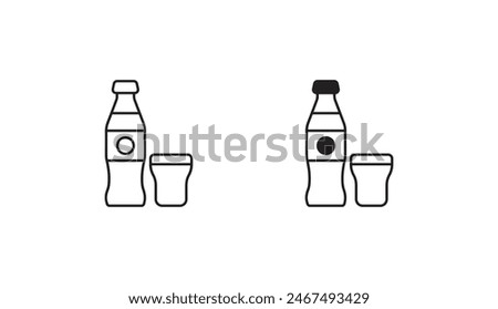 Soda icon design with white background stock illustration