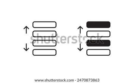 Spacing icon design with white background stock illustration