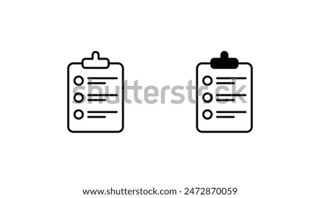 Shopping List icon design with white background stock illustration