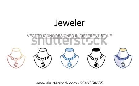 Jeweler icon design with white background stock illustration