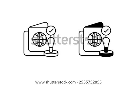 Visa icon design with white background stock illustration