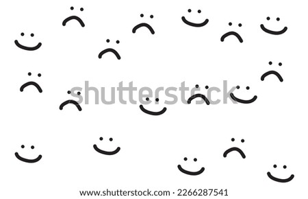 smile and frown wallpapers with sad and happy expressions