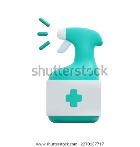 3d spray icon vector. Isolated on white background. 3d pharmacy, medical and healthcare concept. Cartoon minimal style. 3d spray bottle icon vector render illustration.