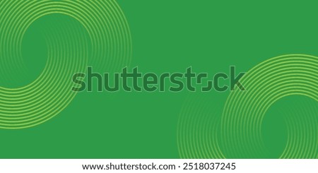 Abstract green glowing geometric lines on dark blue background. Modern shiny blue circle lines pattern. Futuristic technology concept. Suit for cover, poster, banner, brochure, header