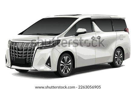 modern art design 3d logo icon sign symbol realistic minibus car suv mpv van luxury sport family vector element