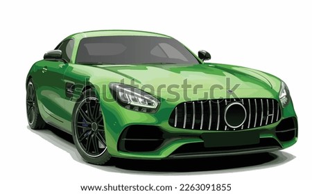 Luxury premium realistic sedan coupe sport colour white elegant new 3d car urban electric c s e200 class power style model lifestyle business work modern art design vector template isolated background