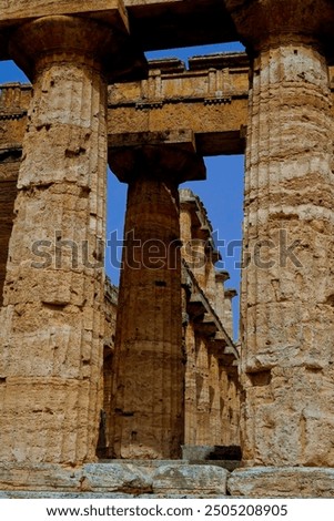 Similar – Image, Stock Photo Column, Paestum Campania