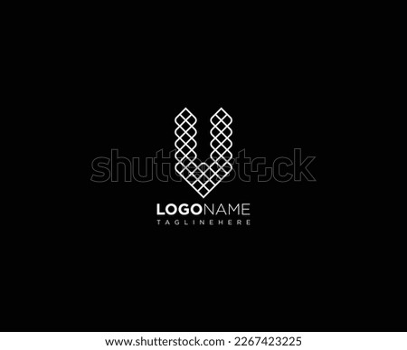 Letter V logo design, Modern alphabet V icon vector template. Easy to use and edit