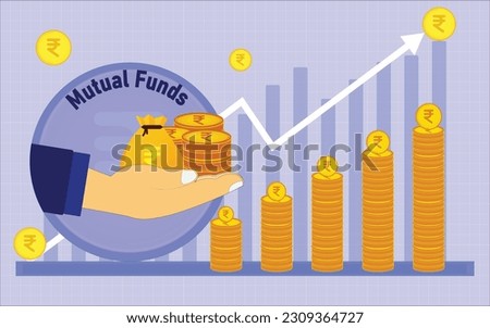 Mutual Funds Investment and Compound Growth Illustration