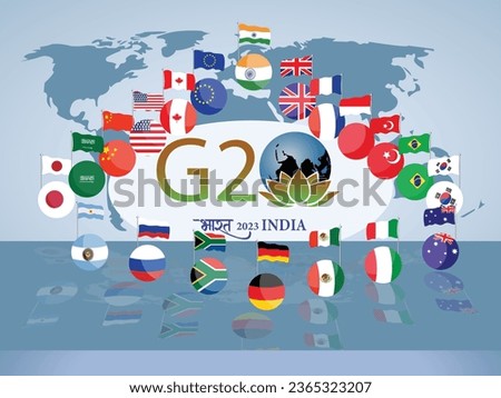 G20 Leaders' Summit in India Illustration with Mexico Participating in  it 
