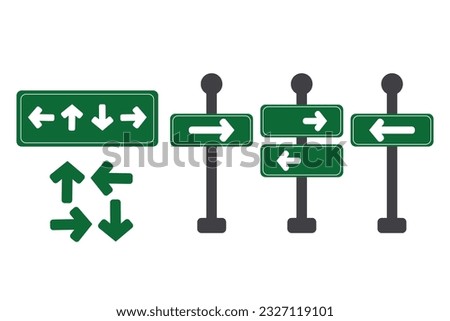 Road sign vector, eps 10