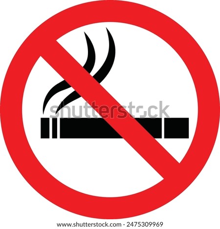 no smoking sign vector eps 10