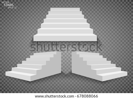 Similar – Foto Bild Schattenwurf einer Treppe und einer Palme an einer weißen Fassade mit Fenstern