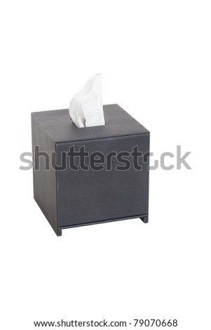 tissue box isolated on white