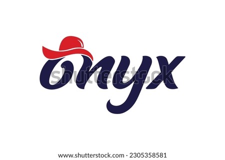 onyx fashion brand  unique logo design template
