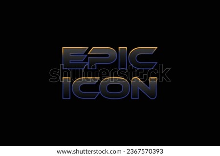 epic icon logo design elegant futuristic style logo