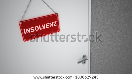 Similar – Image, Stock Photo Budget in liquidation door