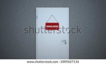 Similar – Image, Stock Photo Budget in liquidation door