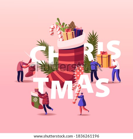 Similar – Image, Stock Photo Decorated fir tree and fairy lights in the city.