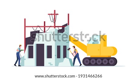 Similar – Image, Stock Photo wreck Demolition house