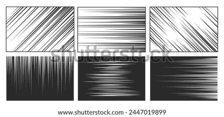 Comic Speed Lines Used In Manga, Anime And Cartoons To Depict Action, Motion, Or A Burst Of Speed, Dramatic Effect