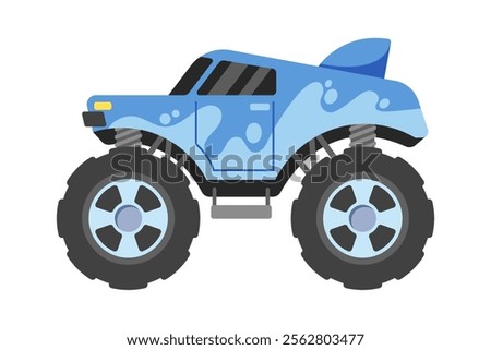 Powerful monster truck race car