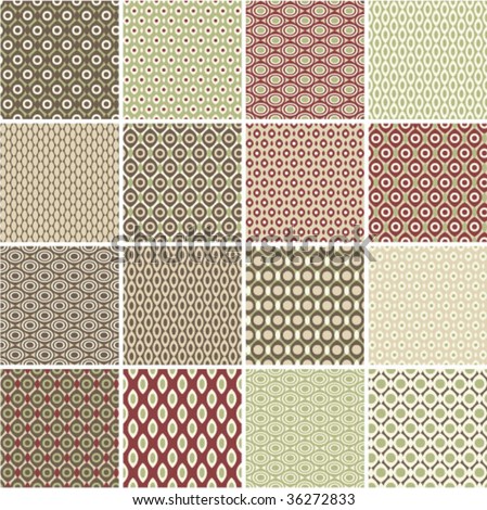 Vector seamless geometric patterns