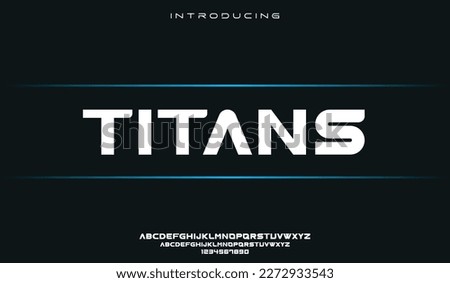 Titans, an elegant alphabet font and number. Premium uppercase fashion Design typography. vector illustration