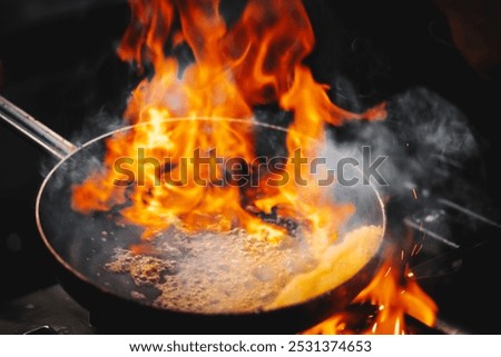 Similar – Image, Stock Photo Stove heating Blaze Fire