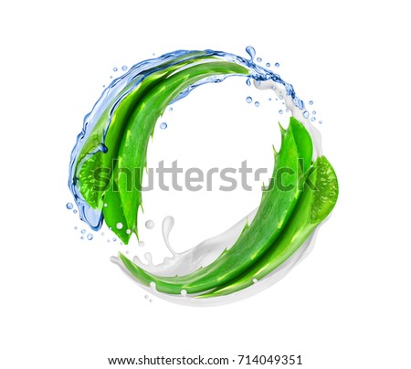 Similar – Image, Stock Photo Aloe vera spray and serum showing natural and eco-friendly beauty and body care product mockup