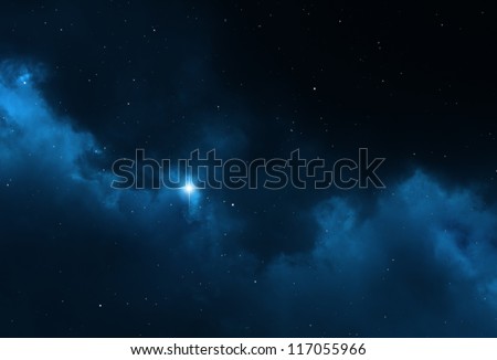 Night sky abstract background  - Universe filled with stars, nebula and galaxy